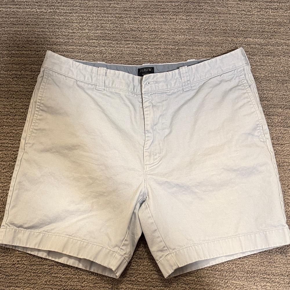 J. Crew Men's pale blue Flat Front Shorts